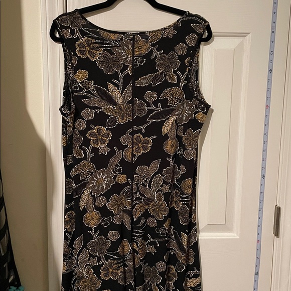Attitudes by Renee Black and Gold Floral Maxi Dress - Picture 4 of 8